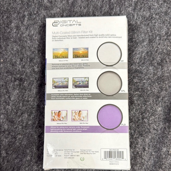 3 Piece Filter Kit - Black and Purple - Picture 5 of 5